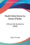Studi Critici Sovra La Storia D'Italia