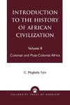 Introduction to the History of African Civilization