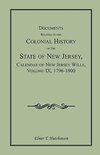 Documents Relating to the Colonial History of the State of New Jersey, Calendar of New Jersey Wills, Volume IX, 1796-1800