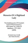 Memoirs Of A Highland Lady