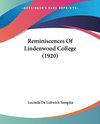 Reminiscences Of Lindenwood College (1920)