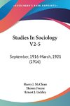 Studies In Sociology V2-5
