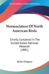 Nomenclature Of North American Birds