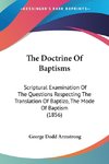 The Doctrine Of Baptisms