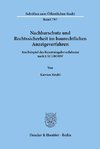 Nachbarschutz und Rechtssicherheit im baurechtlichen Anzeigeverfahren.