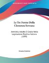 Le Tre Forme Della Clemenza Sovrana