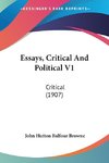 Essays, Critical And Political V1