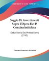 Saggio Di Avvertimenti Sopra L'Opera Del P. Concina Intitolata