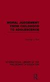 Bull, N: Moral Judgement from Childhood to Adolescence (Inte