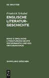 Englische Literaturgeschichte der Romantik und des Viktorianismus