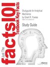 Studyguide for Analytical Mechanics by Fowles, Grant R., ISBN 9780534494926