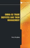 China-Eu Trade Disputes and Their Management