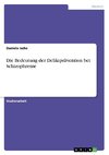 Die Bedeutung der Deliktprävention bei Schizophrenie