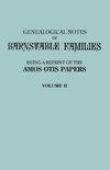 Genealogical Notes of Barnstable Families. Volume II [Massachusetts]