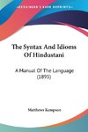 The Syntax And Idioms Of Hindustani