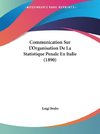 Communication Sur L'Organisation De La Statistique Penale En Italie (1890)