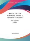 Antiche Vite Di S. Geminiano, Vescovo E Protettore Di Modena