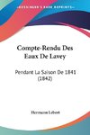 Compte-Rendu Des Eaux De Lavey