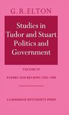 Studies in Tudor and Stuart Politics and             Government