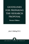 Guidelines for Preparing the Research Proposal (Rev)