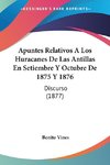 Apuntes Relativos A Los Huracanes De Las Antillas En Setiembre Y Octubre De 1875 Y 1876