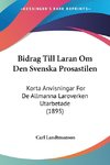 Bidrag Till Laran Om Den Svenska Prosastilen