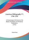 American Bibliography V7, 1786-1789