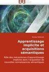 Apprentissage implicite et acquisitions sémantiques