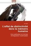 L'effet de distinctivité dans la mémoire humaine