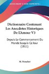 Dictionnaire Contenant Les Anecdotes Historiques De L'Amour V3