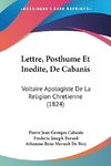 Lettre, Posthume Et Inedite, De Cabanis