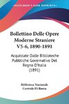 Bollettino Delle Opere Moderne Straniere V5-6, 1890-1891