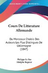 Cours De Litterature Allemande