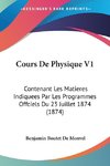 Cours De Physique V1