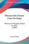 Discours Du Citoyen Cesar De Paepe