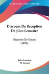 Discours De Reception De Jules Lemaitre