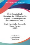 Droit Romain Etude Historique Sur L'Obligation De Reparer Le Dommage Cause Par Un Fait Illicite, Part 2