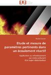 Etude et mesure de paramètres pertinents dans un écoulement réactif