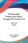 Di Bernardino Pinturicchio Pittore Perugino De' Secoli 15, 16