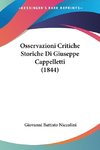 Osservazioni Critiche Storiche Di Giuseppe Cappelletti (1844)