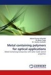 Metal containing polymers for optical applications