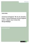 Christmas in England - We do the Raindeer Pokey - Unterrichtsstunde im Fach Englisch in der 3. Klasse einer Schule für Hörgeschädigte