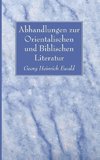 Abhandlungen zur Orientalischen und Biblischen Literatur