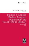 Studies in Applied Welfare Analysis