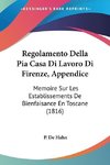 Regolamento Della Pia Casa Di Lavoro Di Firenze, Appendice