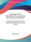 Recherches Sur Les Pedicellaires Et Les Ambualcres Des Asteries Et Des Oursins