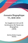 Annuaire Biographique V1, 1830-1834