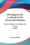 Des Rapports De La Morale Et De L'Economie Politique