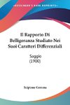 Il Rapporto Di Belligeranza Studiato Nei Suoi Caratteri Differenziali