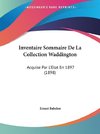 Inventaire Sommaire De La Collection Waddington